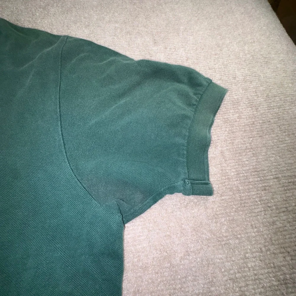 Polo Ralph Lauren Shirt Mens XL Green Short Sleeve Pique Cotton Purple Pony Logo